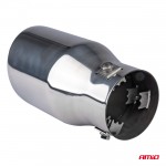 Ακρο (ΜΠΟΥΚΑ) Εξατμισης MT-026 Akr Χρωμιο Φ43-62 165x89mm Amio - 1 τεμ.