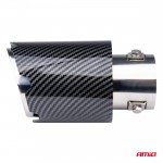 Ακρο (ΜΠΟΥΚΑ) Εξατμισης MT-028C Akr ΧΡΩΜΙΟ/CARBON Φ43>56 155x89mm Amio - 1 ΤΕΜ.