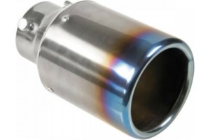 Ακρο (ΜΠΟΥΚΑ) Εξατμισης 102mm Φ30->60mm Καμμενο Βαμμενο Τιτανιου - 1 ΤΕΜ.