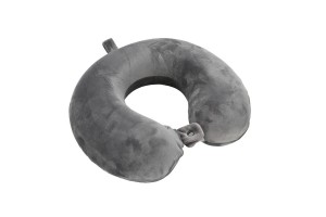 Μαξιλαρι Ταξιδιου Αυχενα Memory Foam Γκρι MEMORY-WRAP Lampa - 1 ΤΕΜ.