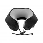 Μαξιλαρι Ταξιδιου Αυχενα Εργονομικο Memory Foam ΜΑΥΡΟ/ΓΚΡΙ NECK-LUXE Lampa - 1 ΤΕΜ.
