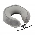 Μαξιλαρι Ταξιδιου Αυχενα Εργονομικο Memory Foam Γκρι NECK-LUXE Lampa - 1 ΤΕΜ.
