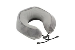 Μαξιλαρι Ταξιδιου Αυχενα Εργονομικο Memory Foam Γκρι NECK-LUXE Lampa - 1 ΤΕΜ.