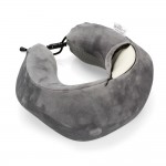 Μαξιλαρι Ταξιδιου Αυχενα Εργονομικο Memory Foam Γκρι NECK-LUXE Lampa - 1 ΤΕΜ.