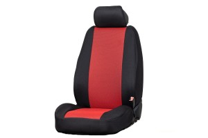 Ημικαλυμματα Καθισματων Tex ΜΑΥΡΟ/ΚΟΚΚΙΝΟ Πολυεστερας Με Διαιρουμενα Προσκεφαλα Race Axion - 2 ΤΕΜ.
