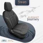 Καλυμματα Καθισματων Otom Swan 501 Black ΜΑΥΡΟ/ΓΚΡΙ Σκουρο Λινο & Δερματινη Set Αμιο - 1 σετ.