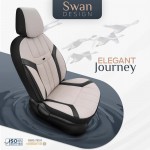 Καλυμματα Καθισματων Otom Swan 503 Beige ΜΑΥΡΟ/ΜΠΕΖ Λινο & Δερματινη Setαμιο - 1 σετ.