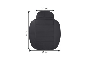 Επιπροσθετο Καλυμμα Καθισματος Με Θηκες Αποθηκευσης Αεριζομενο Οικολογικο Δερμα Μαυρο 52x51x29cm Simoni Racing - 1 TEM.