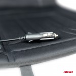 Πλατοκαθισμα Θερμαινομενο 12V 98x48cm Αφρωδες Υλικο Και Υφασμα Μαυρο Amio - 1 τεμ.