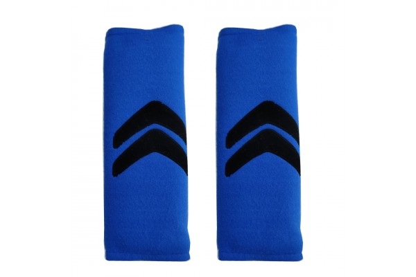 Citroen Μαξιλαρακια Για Ζωνη Ασφαλειας 21 X 7,5 Cm Σε Μπλε Χρωμα Με Μαυρο Logo - 2 ΤΕΜ.