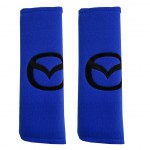 MAZDA​ ​ΜΑΞΙΛΑΡΑΚΙΑ Για Ζωνη Ασφαλειας 21 X 7,5 Cm Σε Μπλε Χρωμα Με Μαυρο Logo - 2 ΤΕΜ.
