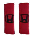 Honda Μαξιλαρακια Για Ζωνη Ασφαλειας 21 X 7,5 Cm Σε Κοκκινο Χρωμα Με Μαυρο Logo - 2 ΤΕΜ.