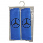 Mercedes Μαξιλαρακια Για Ζωνη Ασφαλειας 21 X 7,5 Cm Σε Μπλε Χρωμα Με Μαυρο Logo - 2 ΤΕΜ.