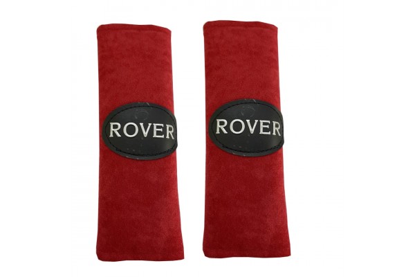 Rover ​ΜΑΞΙΛΑΡΑΚΙΑ Για Ζωνη Ασφαλειας 21 X 7,5 Cm Σε Κοκκινο Χρωμα Με Μαυρο Logo - 2 ΤΕΜ.