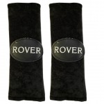 Rover Μαξιλαρακια Για Ζωνη Ασφαλειας 21 X 7,5 Cm Σε Μαυρο Χρωμα Με Λευκο Logo - 2 ΤΕΜ.