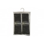 Rover Μαξιλαρακια Για Ζωνη Ασφαλειας 21 X 7,5 Cm Σε Μαυρο Χρωμα Με Λευκο Logo - 2 ΤΕΜ.