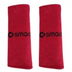 Smart Μαξιλαρακια Για Ζωνη Ασφαλειας 21 X 7,5 Cm Σε Κοκκινο Χρωμα Με Μαυρο Logo - 2 ΤΕΜ.