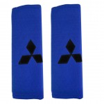 MITSUBISHI​ΜΑΞΙΛΑΡΑΚΙΑ Για Ζωνη Ασφαλειας 21 X 7,5 Cm Σε Μπλε Χρωμα Με Μαυρο Logo - 2 ΤΕΜ.