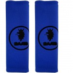 SAAB​ΜΑΞΙΛΑΡΑΚΙΑ Για Ζωνη Ασφαλειας 21 X 7,5 Cm Σε Μπλε Χρωμα Με Μαυρο Logo - 2 ΤΕΜ.