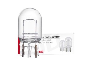 W21W (T20) 12V 21W W3x16d (ΚΑΡΦΩΤΟ ΑΚΑΛΥΚΟ) Αλογονου Amio - 10 ΤΕΜ.