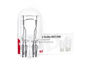 W21/5W (T20) 12V 21/5W W3x16q (ΚΑΡΦΩΤΟ ΑΚΑΛΥΚΟ) Αλογονου Amio - 10 ΤΕΜ.