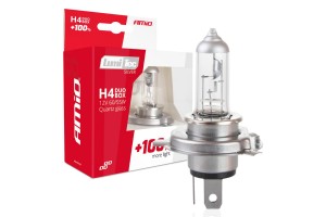 H4 12V 60/55W P43t Lumitec Silver Αλογονου +100% Up To 25m Amio - 2 ΤΕΜ.
