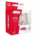 H7 12V 55W PX26d Lumitec Silver Αλογονου +100% Up To 25m Amio - 2 ΤΕΜ.