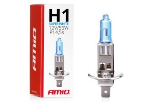 H1 12V 55W P14,5s Superwhite Amio - 1 ΤΕΜ.