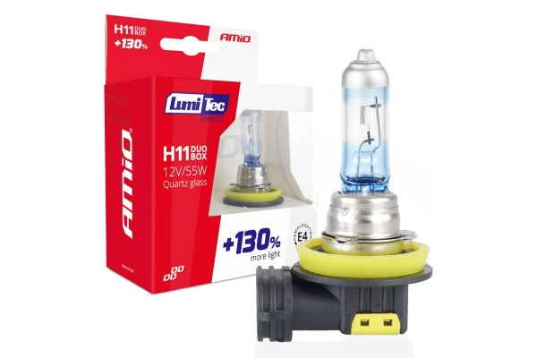 H11 12V 55W PGJ19-2 Lumitec Limited +130%UP To 40m Amio - 2 ΤΕΜ.