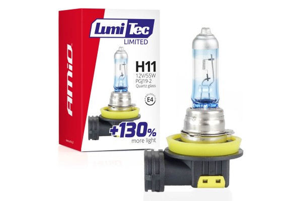 H11 12V 55W PGJ19-2 Lumitec Limited +130%UP To 40m Amio - 1 ΤΕΜ.