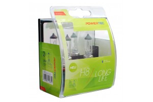 H8 12V 35W PGJ19-1 Powertec Long Life (up To 3.200k) ΑΛΟΓΟΝΟΥM-TECH - 2 Τεμ