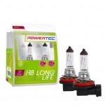 H8 12V 35W PGJ19-1 Powertec Long Life (up To 3.200k) ΑΛΟΓΟΝΟΥM-TECH - 2 Τεμ