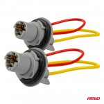 Φισα 12/24V Για Λαμπες T15/W5W/W16WME Καλωδιο Αμιο - 2 ΤΕΜ.