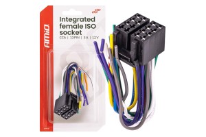 Amio - Φίσσα Iso 13 Pin Θηλυκή 12V Έως 5A – CCA, Για Ηλεκτρικές Εγκαταστάσεις Οχημάτων - 1 τεμ. (04441/AM)