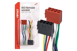 Amio - Φίσσα Iso Θηλυκή 12V Έως 5A – CCA, Για Ηλεκτρικές & Φωτιστικές Εγκαταστάσεις Οχημάτων - 1 τεμ. (04444/AM)