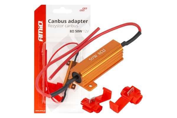 Αντισταση CAN-BUS 12V 50W 8Ω (CANCELLER) Amio - 1 τεμ.
