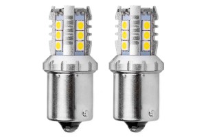R5W/R10W P21W BA15S 12/24V 16xSMD 3030 Led Λευκο CAN-BUS 2ΤΕΜ.