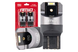 Λαμπακια W21/5W 7443 12/24V 6.000K 2xSMD Led Full CAN-BUS Λευκο Pro Seriesamio - 2 Τεμ.