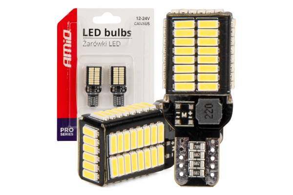 Λαμπακια T15e W16W 12/24V 54x4014 Smd Led CAN-BUS Pro Series Amio - 2 Τεμ.