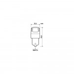 PR21W 24V BAW15s 80/40lm Με Κοκκινο Φως Διπλης Πολικοτητας Led CAN-BUS PRO-USER Series 24V 2ΤΕΜ.