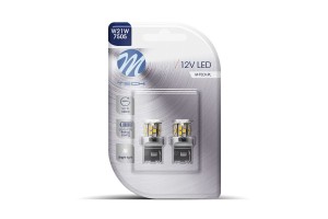 W21W 12V W3x16d 1,8W 21xSMD2835 Led Λευκο Blister 2ΤΕΜ. M-TECH