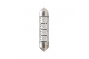Λαμπακια Πλαφονιερας C5W/C10W 12V 0,96W SV8,5 41mm CAN-BUS Led 4xSMD5050 Premium Μπλε Blister 2ΤΕΜ.