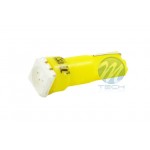 T5 12V W2x4,6d Led 1xSMD5050 Κιτρινο (ΚΑΡΦΩΤΟ ΑΚΑΛΥΚΟ) Blister M-TECH -2 ΤΕΜ.