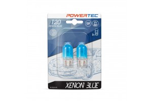 W21/5W (T20) 12V Powertec Xenon Blue M-TECH - 2 τεμ.