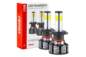 Amio - Λάμπες Led Η7 12V/24V 44W 6.500K 3.800lm Cob - 2 τεμ. (02844/AM)
