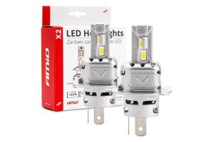 Λαμπες Led H4 10-16V 72W 6.500K 7920lm Canbus (ΑΝΕΜΙΣΤΗΡΑΚΙ) X2 Series Amio - 2ΤΕΜ.
