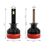 Λαμπες Led H1 9-16V 92W 6.500K 9900lm Canbus Με Ανεμιστηρακι X3 Series Amio - 2ΤΕΜ.