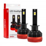 Λαμπες Led H1 9-16V 92W 6.500K 9900lm Canbus Με Ανεμιστηρακι X3 Series Amio - 2ΤΕΜ.
