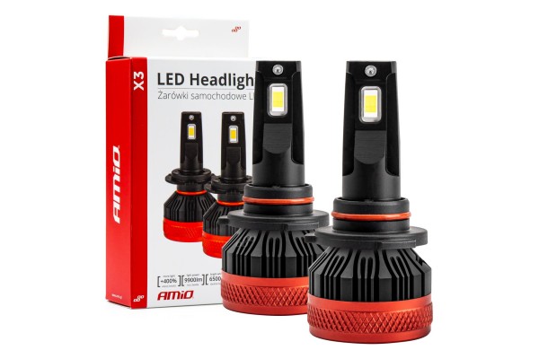 Λαμπες Led CAN-BUS HΒ4 9006 9>16V 90W 6.500K 9900lm (ΜΕ ΑΝΕΜΙΣΤΗΡΑΚΙ) X3 Series Amio - 2 Τεμ.