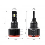 Amio - Λαμπες Led H15 9-16V 90W 6.500K 9900lm Canbus Με Ανεμιστηρακι X3 Series - 2ΤΕΜ. (03309/AM)
